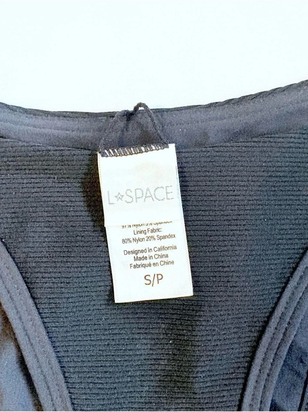 NWOT L*Space black ribbed Jay bottoms S